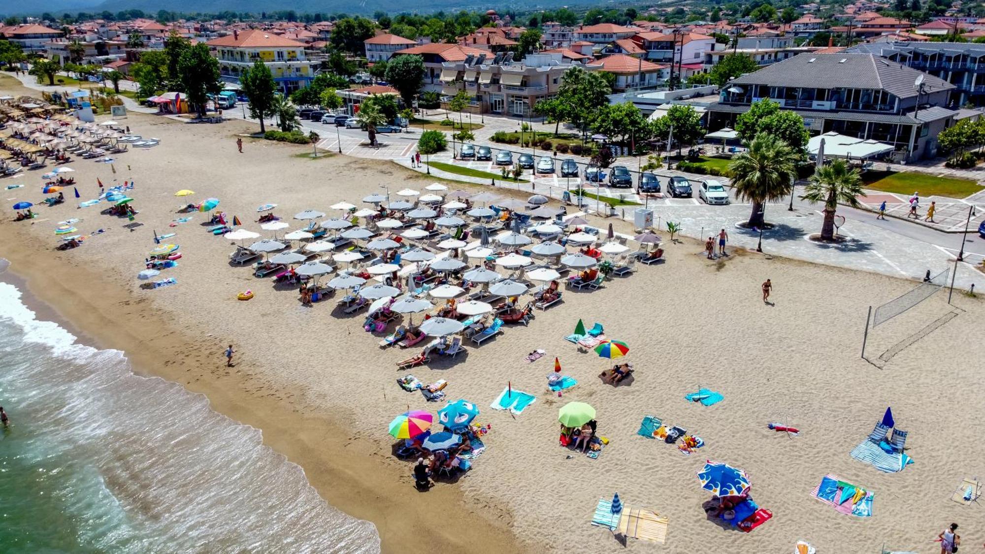 Апартаменты Amalia Mare Sea View Неа-Врасна Экстерьер фото